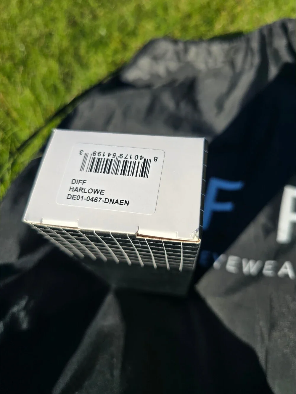 NIB! DIFF Eyewear, Harlowe 55mm Square Sunglasses,Aegean Blue Flash